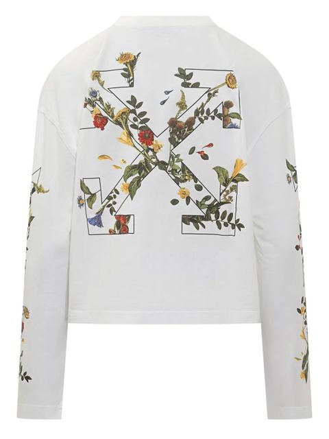 Off-White floral-print long-sleeve T-shirt - zdjęcie produktu nr 2