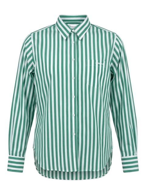 Hunza G embroidered striped shirt - Green - zdjęcie produktu nr 1