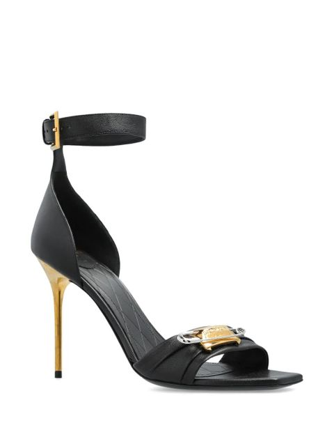 Balmain 110mm leather sandals - Black - zdjęcie produktu nr 2