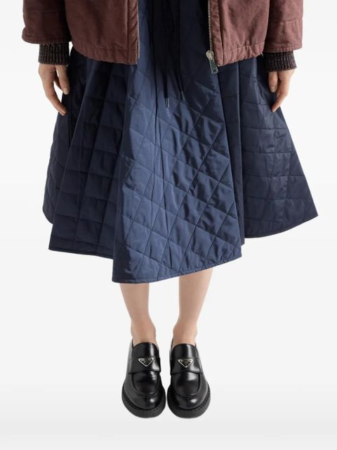 Prada quilted midi skirt - Blue