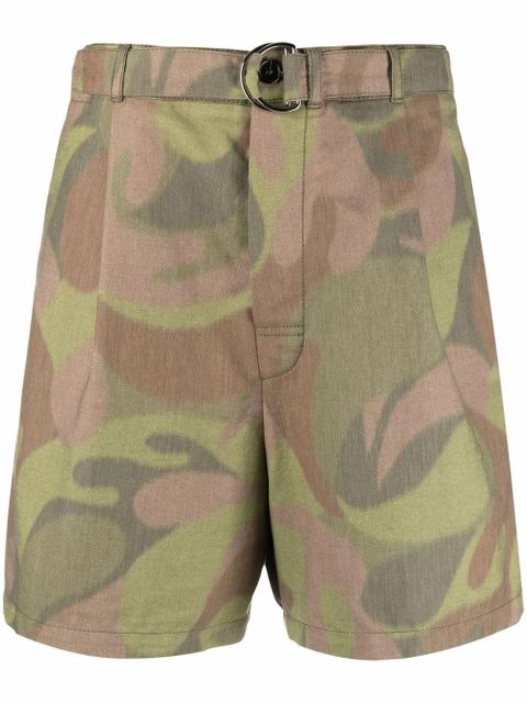Marni all-over print shorts - Green - zdjęcie produktu nr 1
