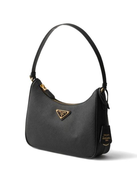 Prada Re-Edition leather shoulder bag - Black