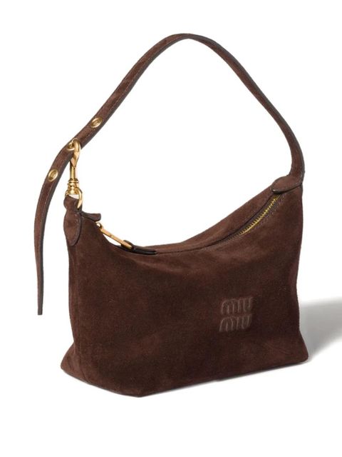Miu Miu suede shoulder bag - Brown