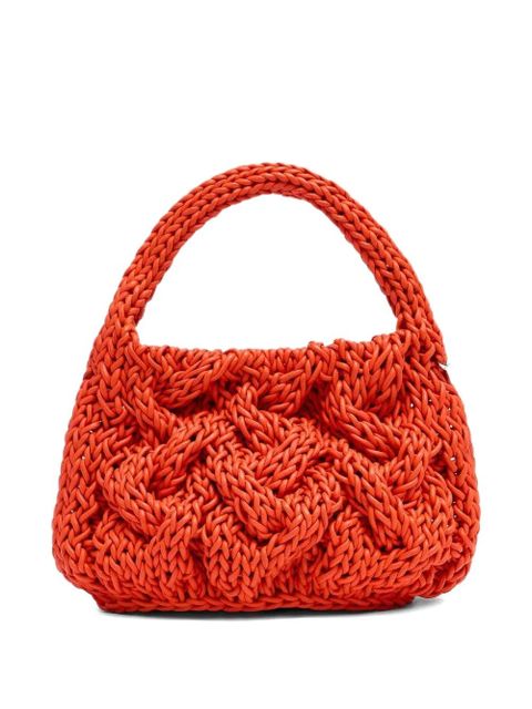 JW Anderson braided leather tote bag - Orange - zdjęcie produktu nr 2