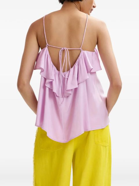 Essentiel Antwerp ruffled-neck top - Purple
