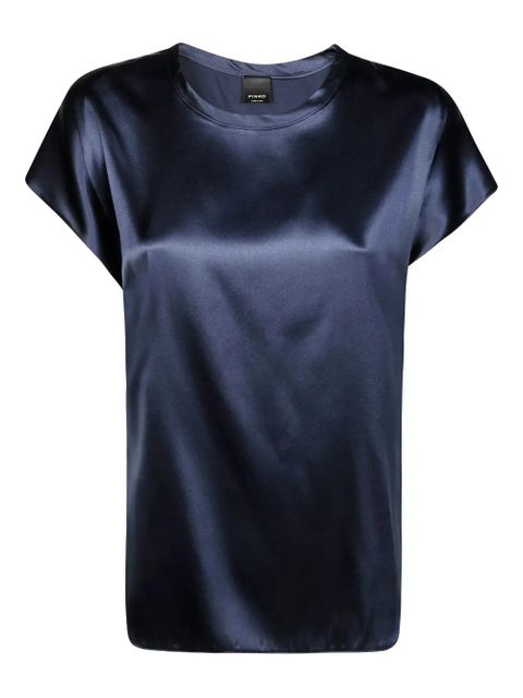 PINKO Farida satin-effect blouse - Blue - zdjęcie produktu nr 1