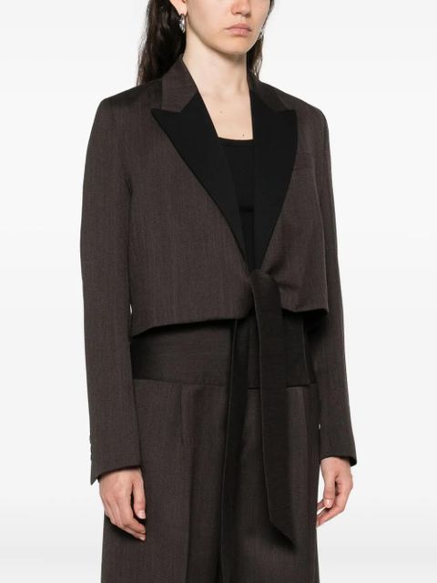OUR LEGACY shawl-lapel blazer - Brown