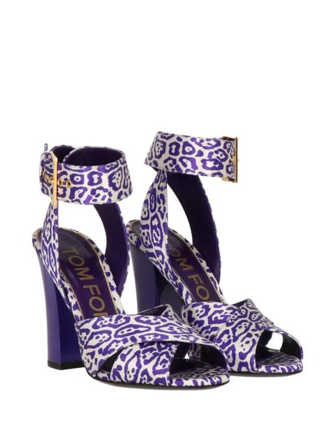 TOM FORD animal-print sandals - Purple - zdjęcie produktu nr 2