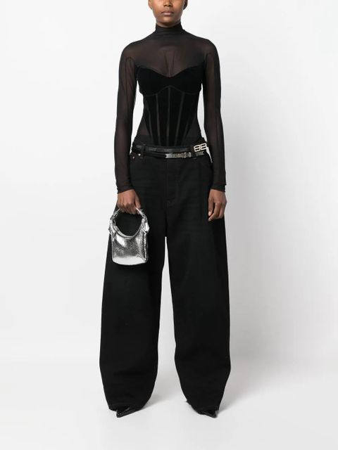 BY FAR Cosmo metallic top-handle bag - Silver - zdjęcie produktu nr 2