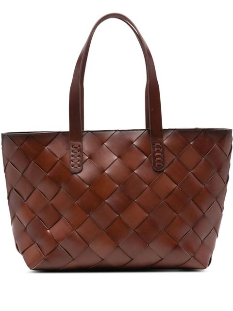 DRAGON DIFFUSION woven-design tote bag - Brown - zdjęcie produktu nr 1