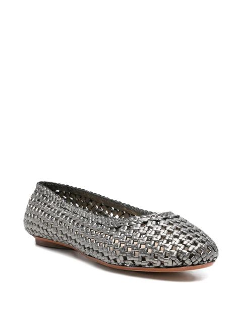 DRAGON DIFFUSION woven ballerina shoes - Silver - zdjęcie produktu nr 2