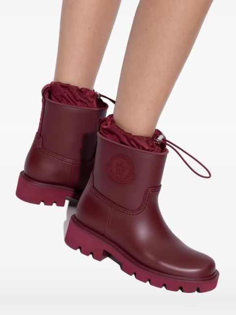 Moncler Kickstream rain boots - Red