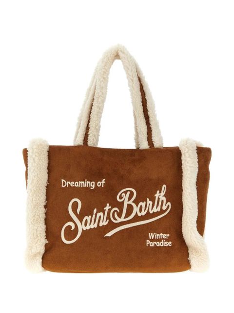 MC2 Saint Barth Colette shearling-lined tote bag - Brown
