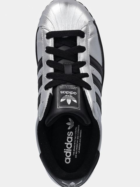 adidas Originals sneakersy skórzane Superstar II damskie kolor srebrny IH1599