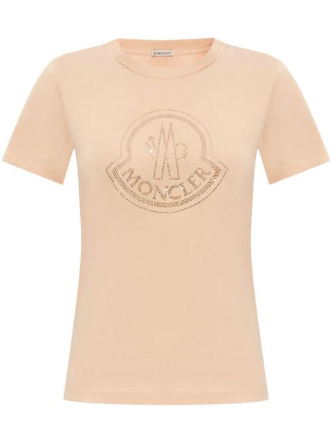 Moncler logo-print cotton T-shirt - Neutrals - zdjęcie produktu nr 1