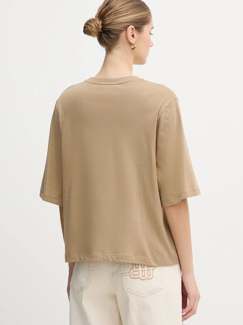 Tommy Hilfiger t-shirt bawełniany damski kolor zielony WW0WW47811