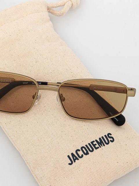 Jacquemus okulary przeciwsłoneczne SERA kolor złoty JAC121C1SUN