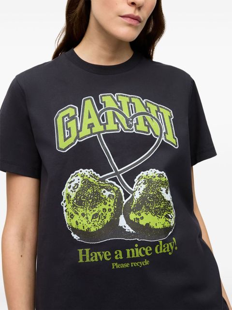 GANNI printed T-shirt - Black - zdjęcie produktu nr 2