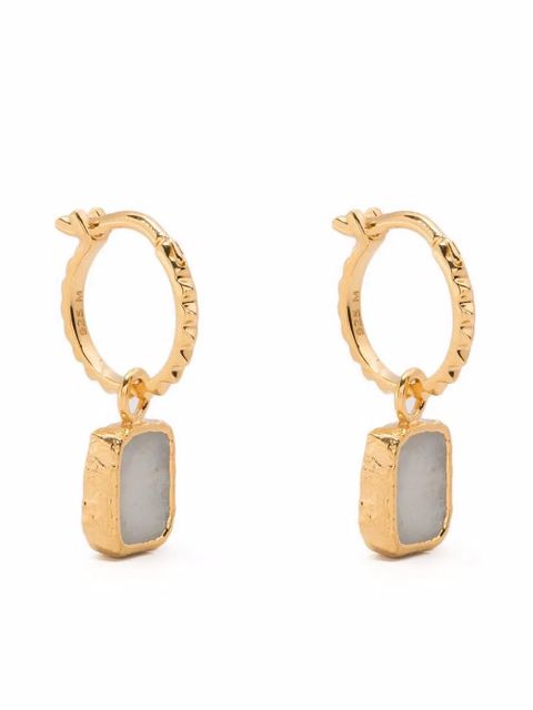 Missoma gold-plated moonstone hoop earrings - zdjęcie produktu nr 1