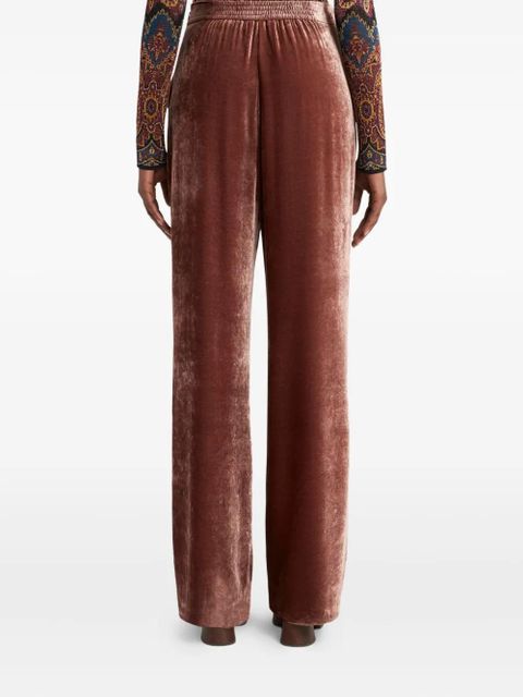 ETRO velvet palazzo trousers - Pink - zdjęcie produktu nr 2