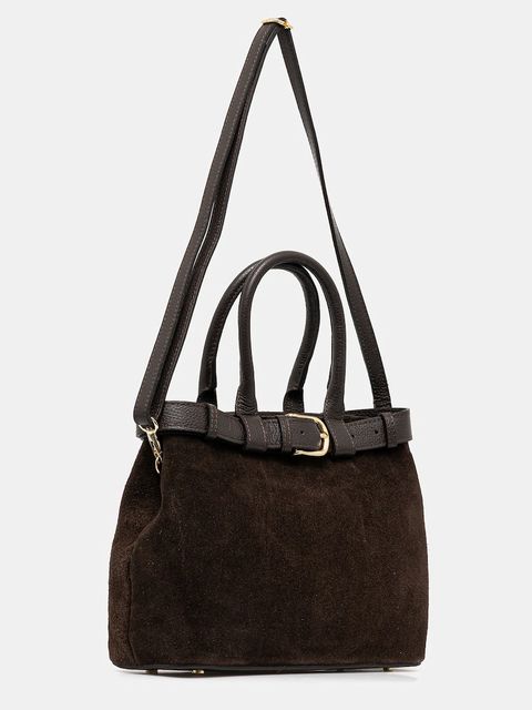 Answear.LAB torebka zamszowa kolor brązowy - zdjęcie produktu nr 2