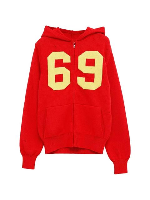 Gimaguas 69 front-zip hoodie - Red - zdjęcie produktu nr 1