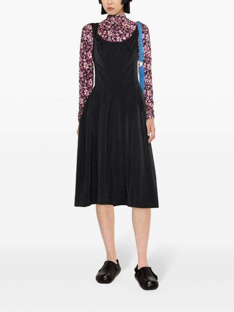 Marni A-line scuba midi dress - Black