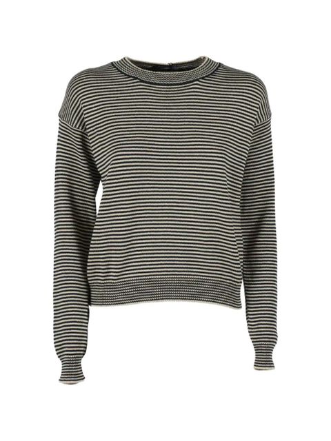 Weekend Max Mara striped long-sleeve top - Black - zdjęcie produktu nr 1