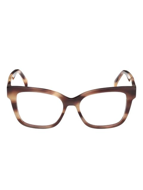 Max Mara tortoiseshell square-frame glasses - Brown - zdjęcie produktu nr 1