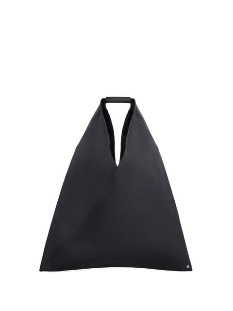 MM6 Maison Margiela Japanese pebbled leather tote - Black - zdjęcie produktu nr 1