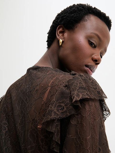 Answear.LAB bluzka damska kolor brązowy