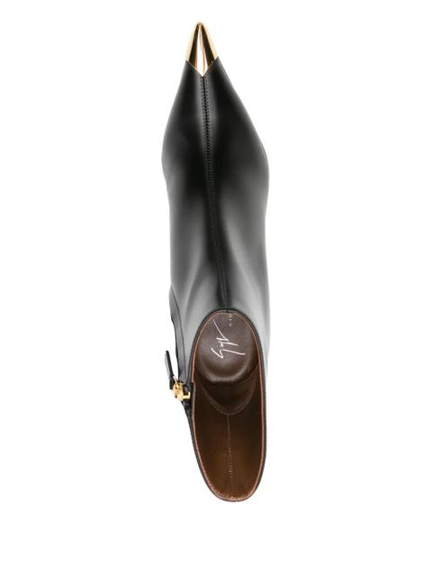 Giuseppe Zanotti 50mm pointed-toe heeled boots - Black