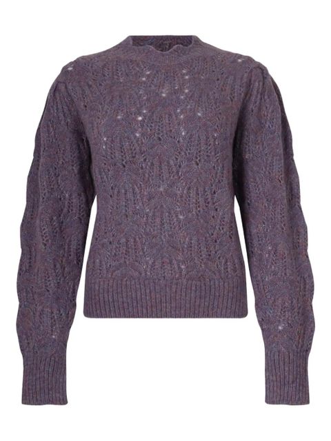 ISABEL MARANT openwork knitted sweater - Purple - zdjęcie produktu nr 1