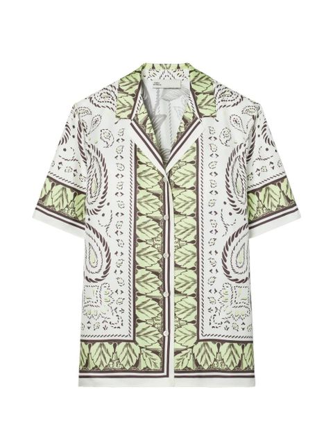 Tory Burch silk camp shirt - Neutrals - zdjęcie produktu nr 1