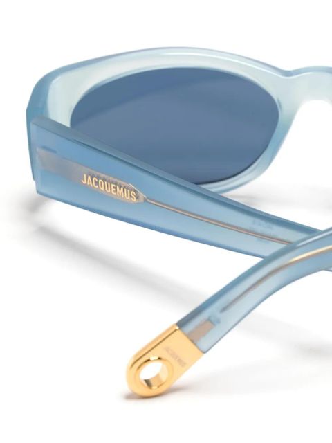 Jacquemus Les Lunettes Ovalo sunglasses - Blue