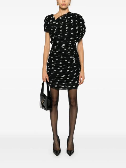 Saint Laurent polka-dot mini dress - Black - zdjęcie produktu nr 2