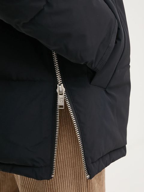 Dkny kurtka damska kolor czarny zimowa oversize D2G4A179