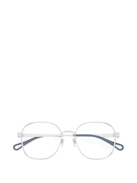Chloé Eyewear geometric metal glasses - Silver - zdjęcie produktu nr 1