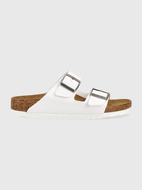 Birkenstock klapki Arizona BF damskie kolor biały 552683