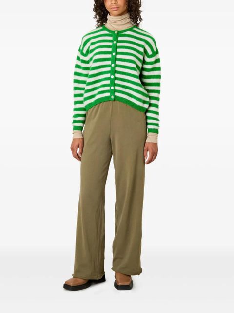 American Vintage Vitow striped-pattern cardigan - Green - zdjęcie produktu nr 2