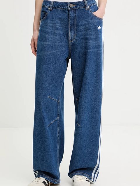 adidas Originals jeansy Baggy Gfx damskie high waist KC6278