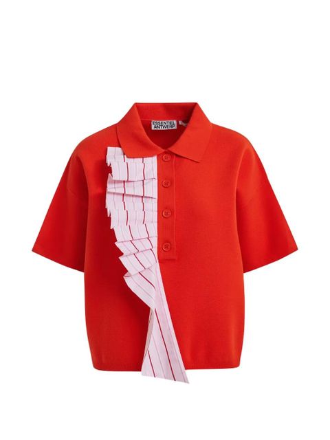 Essentiel Antwerp Jumble short-sleeve polo shirt - Red - zdjęcie produktu nr 1