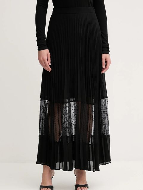 Twinset spódnica kolor czarny maxi rozkloszowana 252TP2642 - zdjęcie produktu nr 1