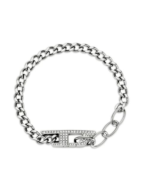 Diesel chain-link pavé bracelet - Grey - zdjęcie produktu nr 1