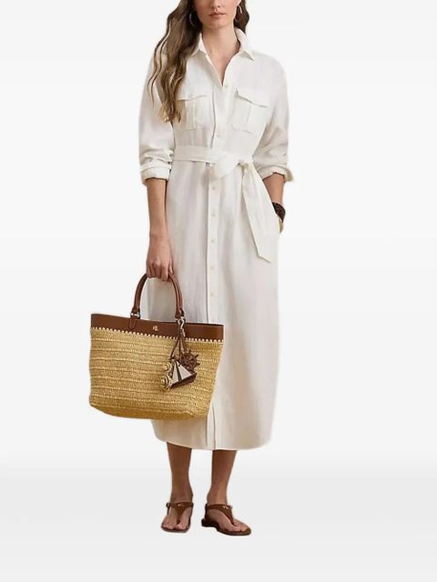 Lauren Ralph Lauren belted shirt dress - White - zdjęcie produktu nr 1