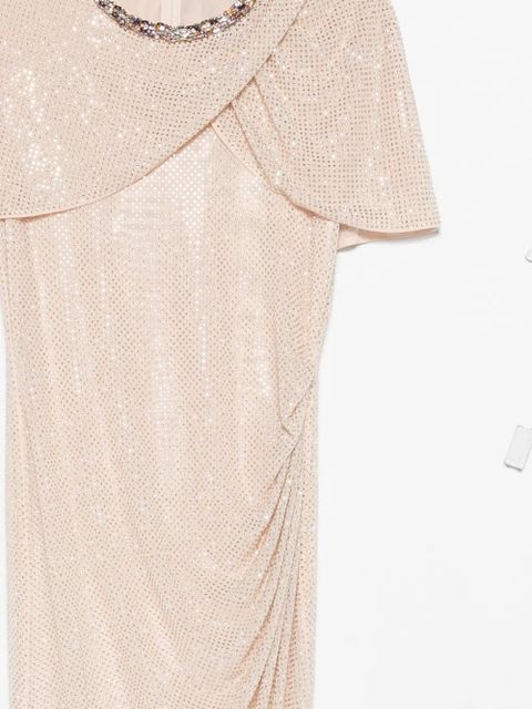 Self-Portrait embellished draped maxi dress - Neutrals - zdjęcie produktu nr 2