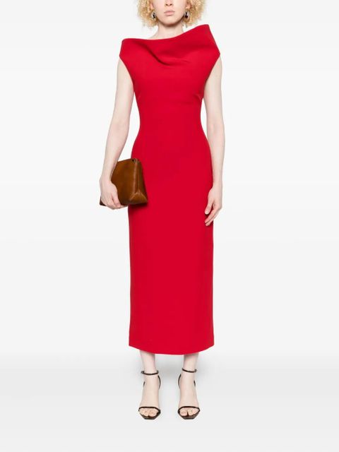 Magda Butrym off-shoulder midi dress - Red - zdjęcie produktu nr 2