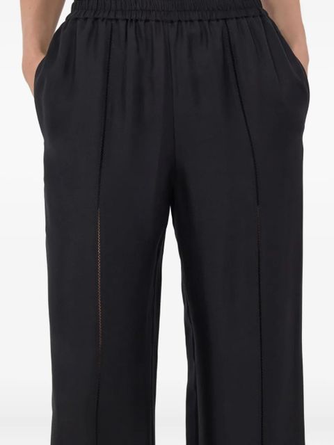 LouLou de Saison LARS lace-stitch trousers - Black