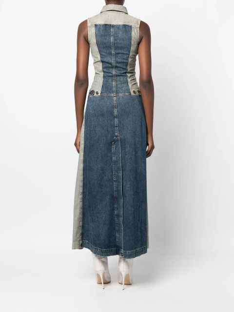 Diesel De-Arys panelled denim dress - Blue