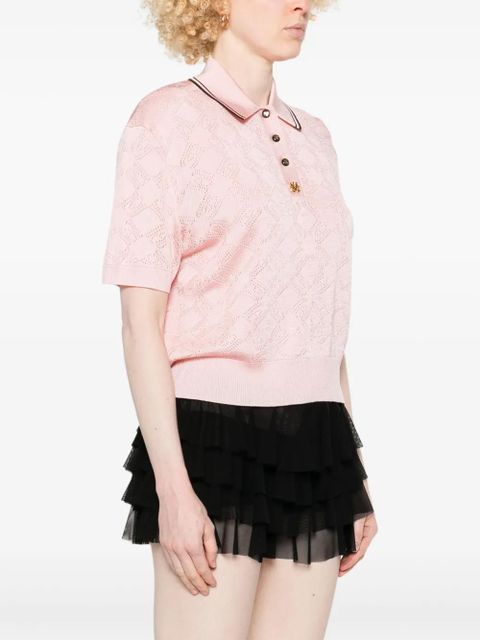 AMIRI MA Quad polo top - Pink
